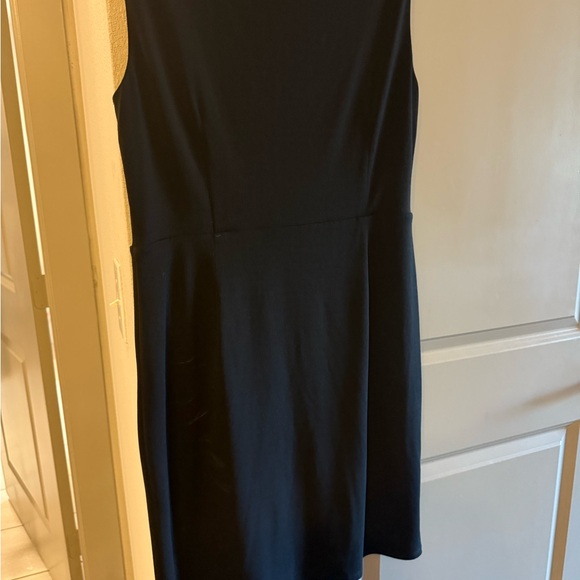 Ann Taylor Black Draped Midi Dress - Picture 7 of 9
